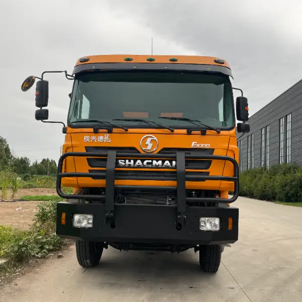 橘黄色陕汽德龙F3000自卸车 6×4 380马力 低位保险杠 法士特10档 MAN车桥