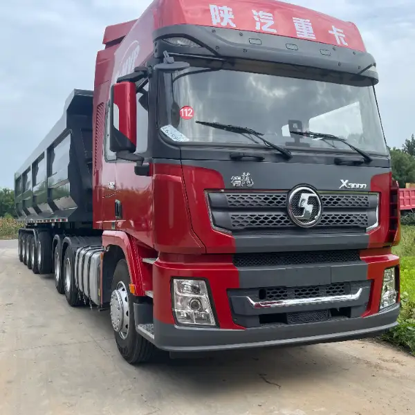 陕汽德龙X3000 6×4 自卸半挂车 五桥承载 前桥可提 长途重载不累